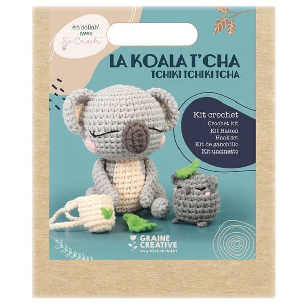 Minun Amigurumi virkattu pehmolelu - Koala Grå
