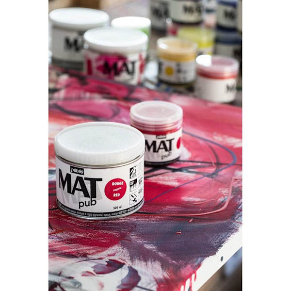 Pot 140 ml Akrylmaling MAT hvid Permanent Vit
