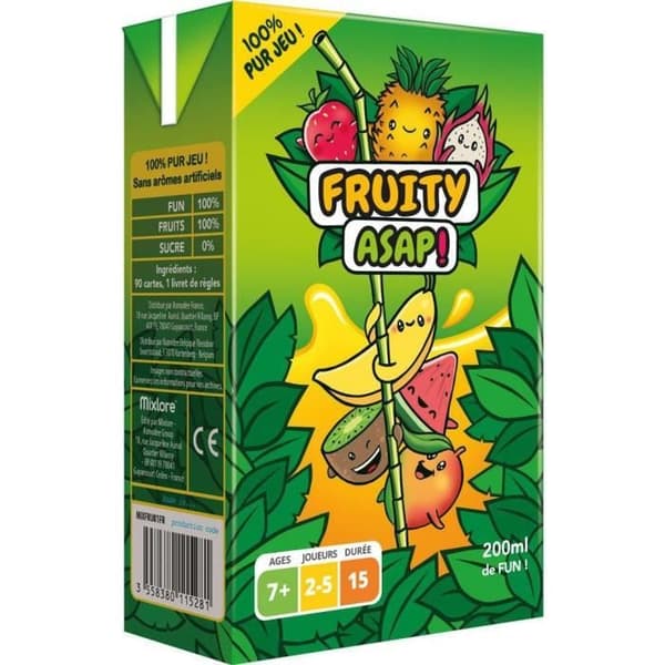 Fruity Asap - Asmodee - Speed game - Från 7 år grönt och gult