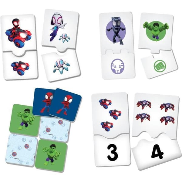 Samling af 10 pædagogiske spil til de mindste - Spidey - Edu Games - LISCIANI Multifarvet