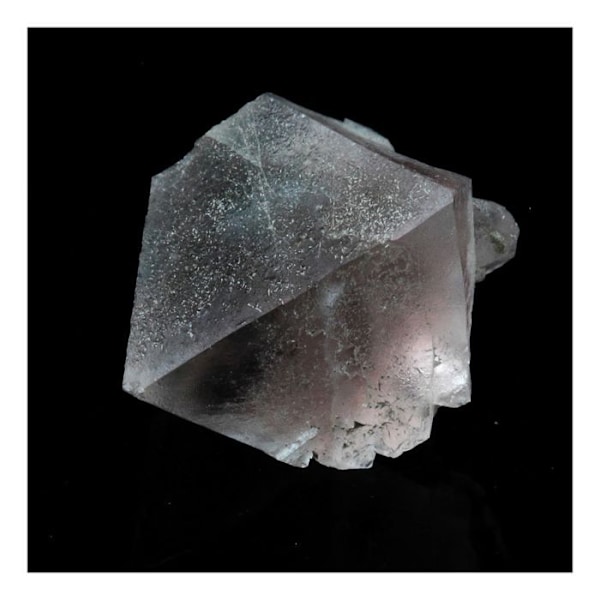 Stenar och mineraler. Rosa fluorit. 6,02 cent. Mont Blanc-massivet, Frankrike. Rosa