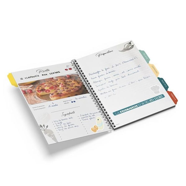 Boks Min notesbog med gourmetopskrifter Flerfärgad