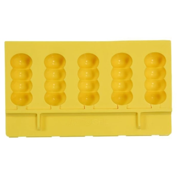 PAVONI Platinum Silikone Bubbles snackform Gul med 50 træpinde Nordic Yellow
