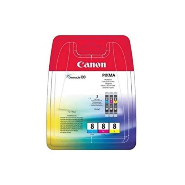 CANON Pakke med 3 CLI-8 blækpatroner Cyan/Magenta/Gul