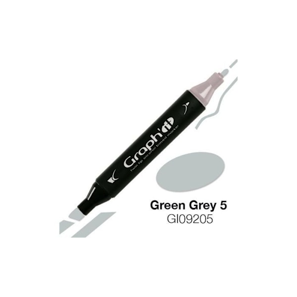 Alkoholimerkki Graph'it 9205 Green Grey 5 - Graph it Grey Grön grå 5