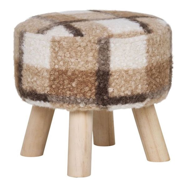 Aberdeen taburetti Ø31cm ruskea. brun