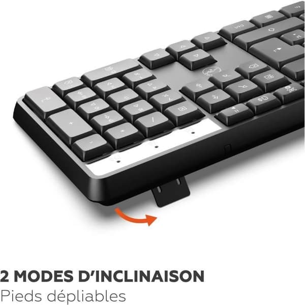 Trådløst tastatur - MOBILITY LAB - Deluxe - AZERTY - Sort