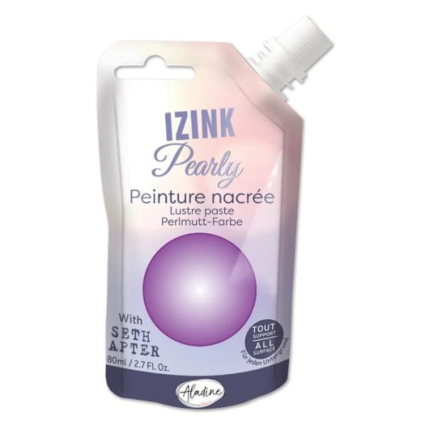 Målning - Izink - Pärl - Lavendel - 80ml - Multi-underlag krämig Lavendel