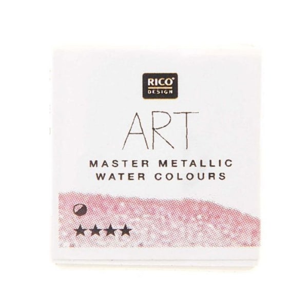 Metallic Watercolor Paint 1/2 pan - Lyserød Rosa