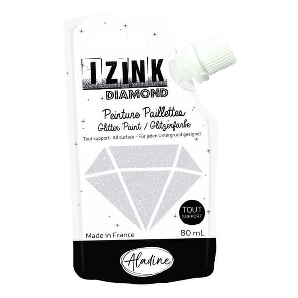 Maling - IZINK - Diamond - Perlemor - 80ml - Vandafvisende Vit