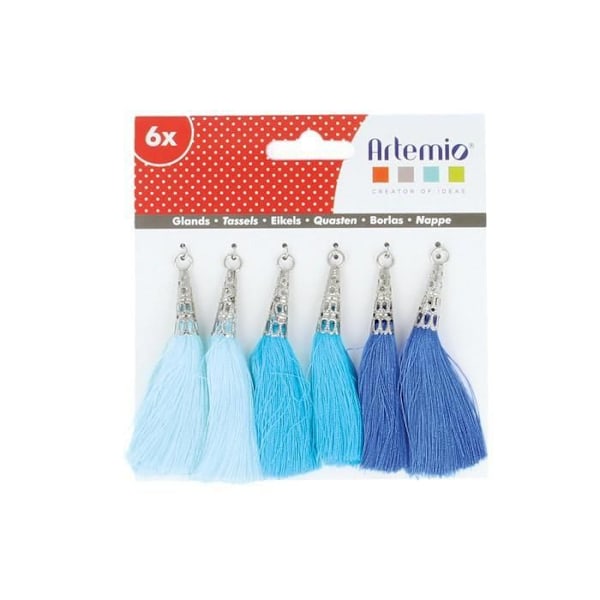 Pompon Bleu 6 kappaletta Blå