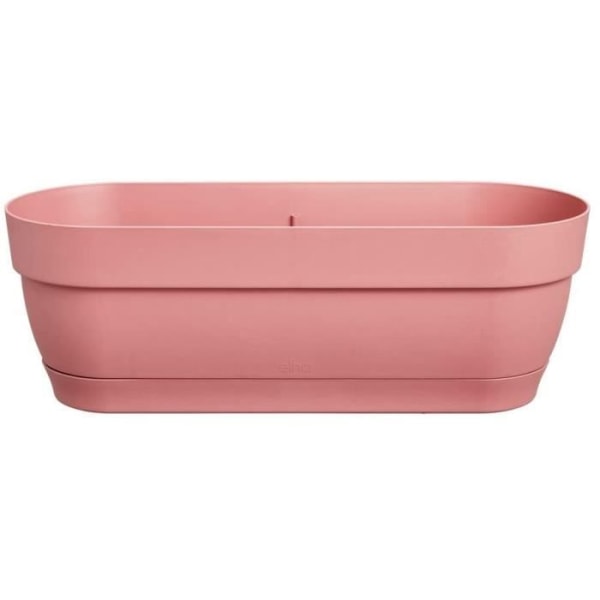 LOFT URBAN Rund Urtepotte - Plast - Gennemboret - Tank - Med hjul - Ø50 - Pulverpink Rosa damm