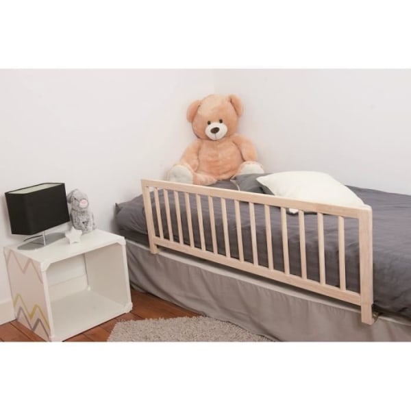 Nidalys Sengeheste Naturtræ 120 CM BS Standard - Babysikkerhed 122 cm naturlig