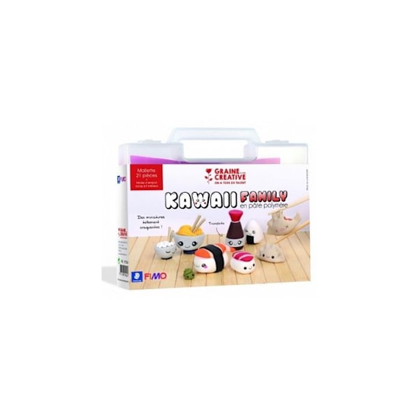 Coffret för polymerlera - Min kawaii sushiväska Flerfärgad