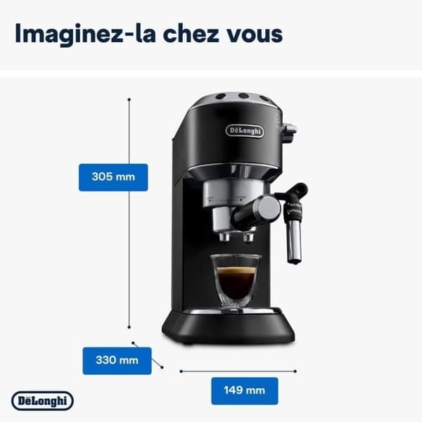 Manuel espressomaskine - De'Longhi - Dedica Style - EC685.BK - Sort Svart