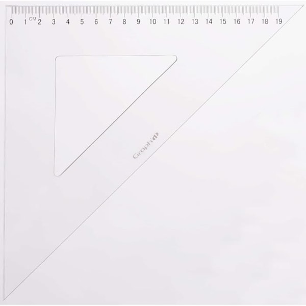 45° sääntömitta 2 likaantumatonta reunaa 30 cm - Graph it {väri}