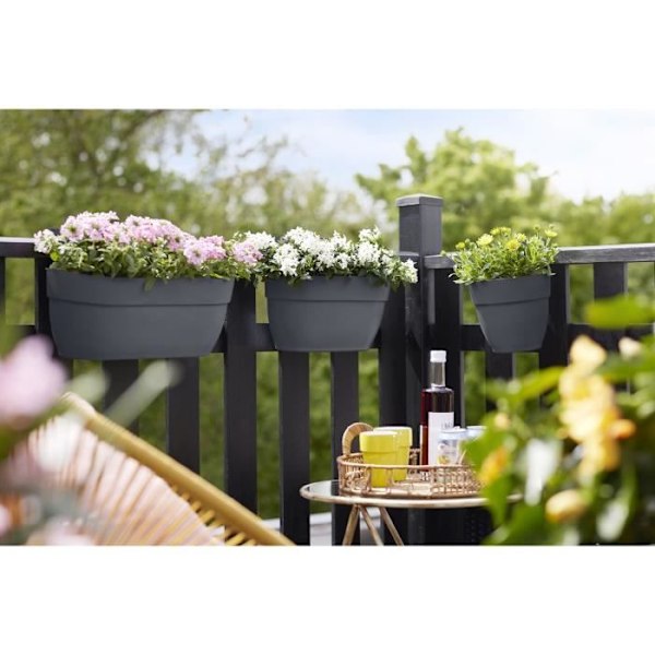 Istuttaja - ELHO - Vibia Campana Easy Hanger Medium - Musta - 5,8 L - L 24.1 x W 36 x H 26.5 cm Kolgrå