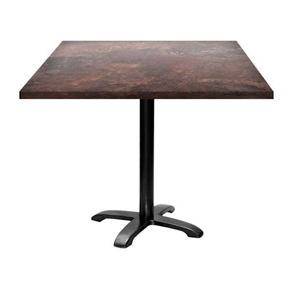 Tabel 90 x 90 cm - model Bazila rust brun