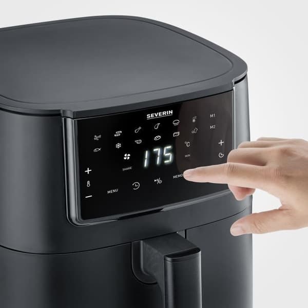Fritös utan olja SEVERIN - Airfryer FR2462 - Kapacitet 7L - 11 program - 1700W Svart