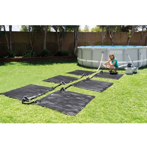 Intex PVC solvarmemåtte 1,2x1,2 m Sort 28685 91056 Sort