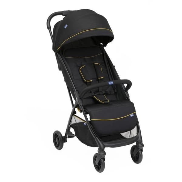 CHICCO Kørepose Glee Unven - 4 hjul - Sort Svart