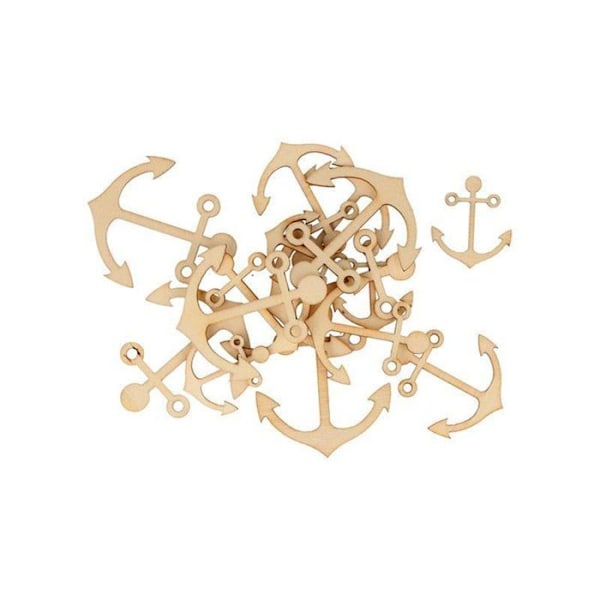 90 kpl minipuisia koristeita - Veneankkurit Beige