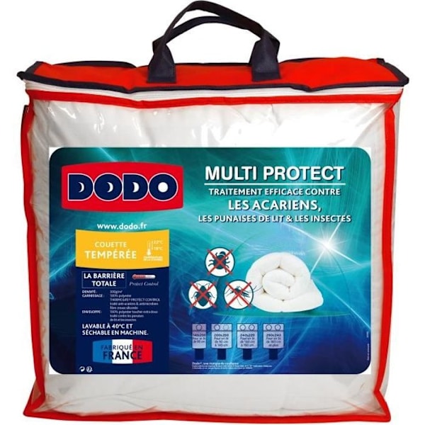 DODO hærdet quilt MULTIPROTECT - 240 x 260 cm Vit