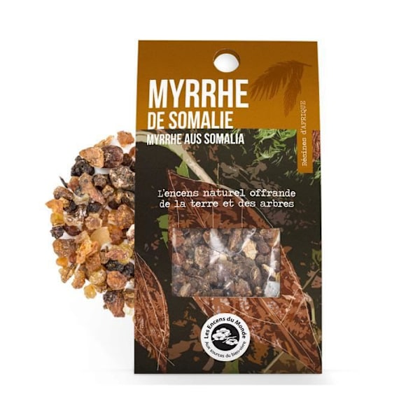 Brændende harpiks - LES INCENSE DU MONDE - Somalisk myrra - 80 g - Balsamico duft - Afslappende