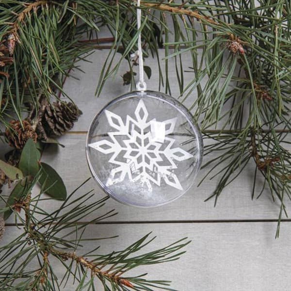 Leikkuupuikko Snowflake Ø 7 cm Grå