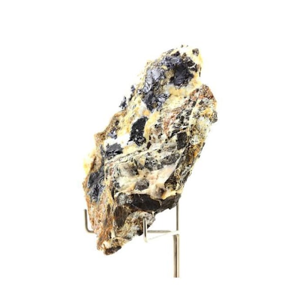 Sten og mineraler - ABIJOUX - Galena + Sphalerit + Calcit - Hautes-Alpes, Frankrig