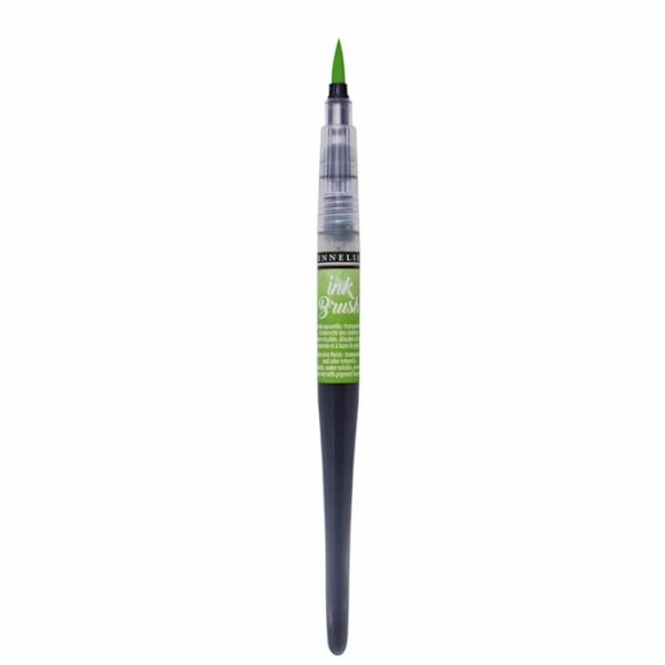 Ink Brush säiliöharja 6,5 ml - Keltainen vihreä Grön