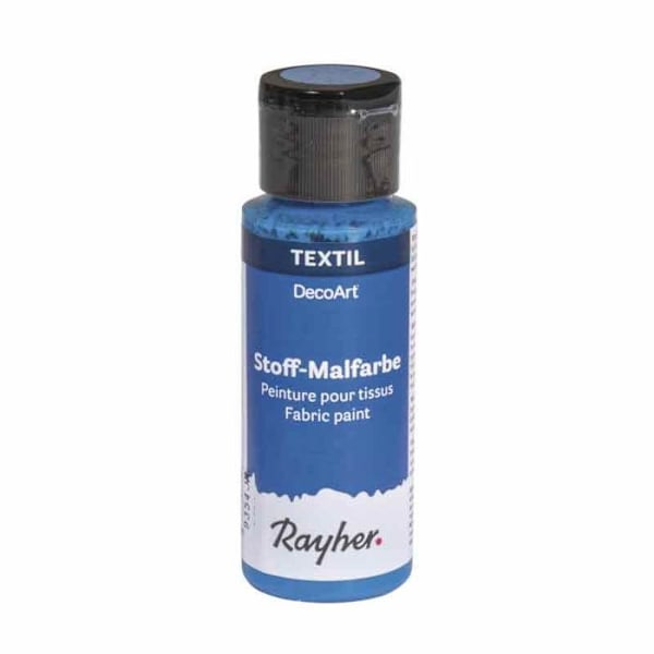 Tygfärg 59 ml - Azurblå Blå