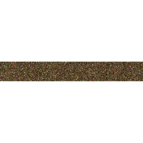 Maskeringstejp - Flerfärgade paljetter 15 mm x 10 m Flerfärgad