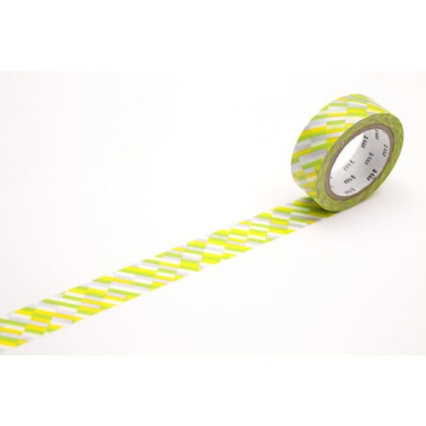 Masking Tape MT mosaik sølv og grøn Silver