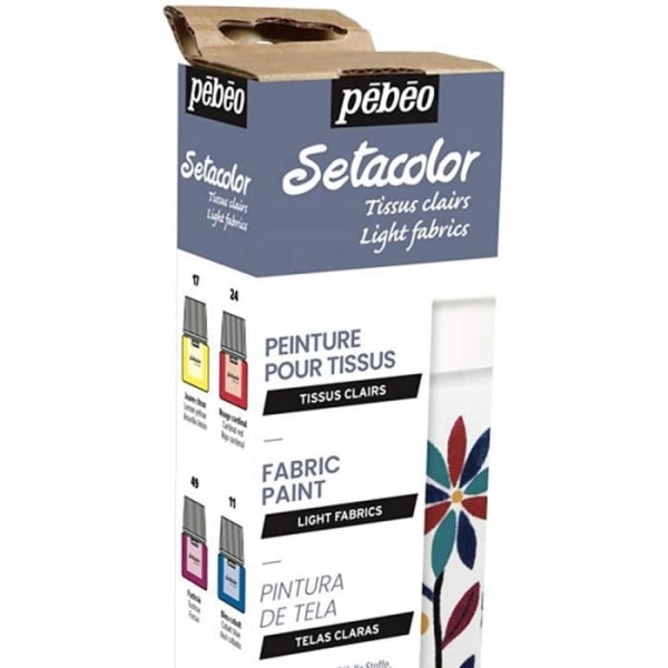 Pébéo - Maling til lette stoffer 6 x 20 ml