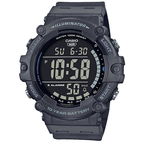 CASIO Urheilukello - Monitoiminen - Harmaa Kvartsrörelse