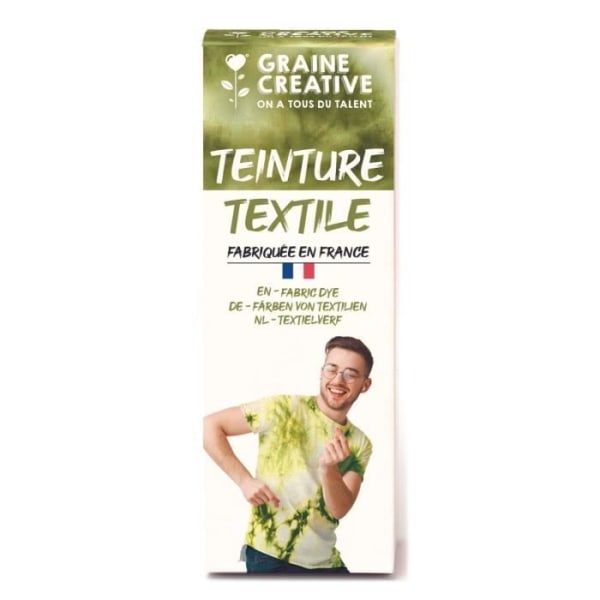 Textilfärg 100 ml slips- och stanseffekt - khakigrön