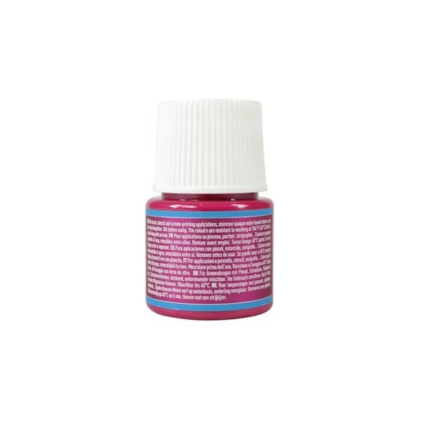 Kangasmaali - Pébéo - Setacolor läpinäkymätön muaré oriental red - 45 ml - Irisoivat värit - Helppo kiinnitys Moire röd