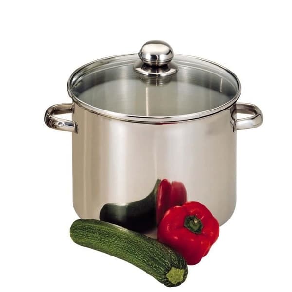 BAUMALU Inox Catering + glaslåg - 26 cm Grå