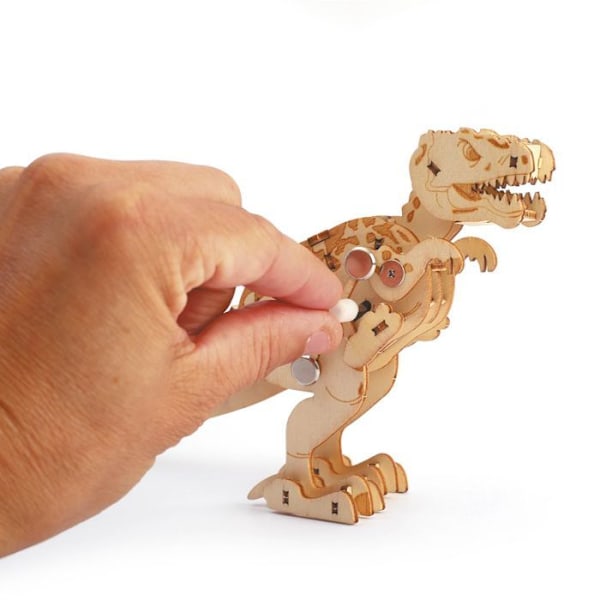 3D mekanisk model T-Rex 17 cm Rosa