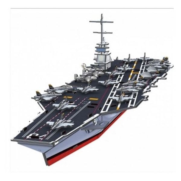 Selvbygget hangarskib maquette Svart