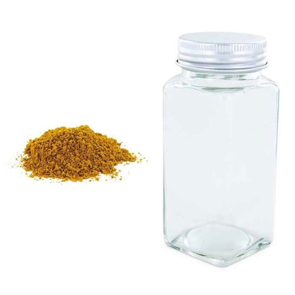 Kryddburk - Ekologisk - Mjuk curry - 50 g - Hållbart glas - Contemporary design
