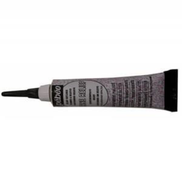 Upphöjd mörk cirkel - Pébéo - Transparent Glitter - 20 ml - Appliceringsprecision - Idealisk för olika stöd Transparent glitter