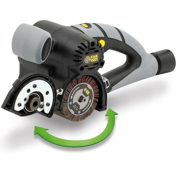 Kompakt renover 420W børste med slibeblade Ø80mm Sort