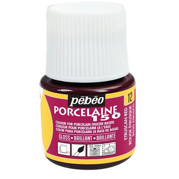Pébéo 150 Gloss Etruscan Red Posliinimaali nro 12 Lila