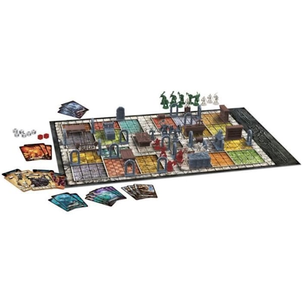 Heroquest Game System - Dungeon-tyylinen fantasiaseikkailupeli - Lautapeli - 14-vuotiaat ja sitä vanhemmat, 2-5 pelaajaa Flerfärgad