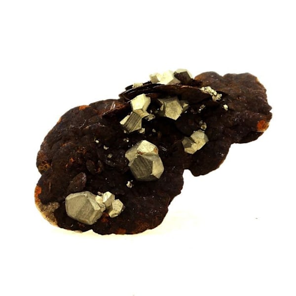 Sten og mineraler. Siderit, Pyrit. 63,0 ct. Saint-Pierre-de-Mésage, Vizille, Frankrig..