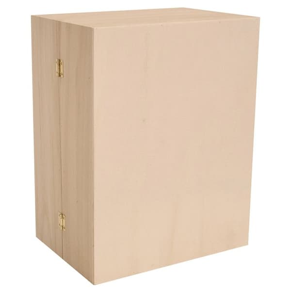 Julekalender med 24 skuffer 24 x 33 cm Beige