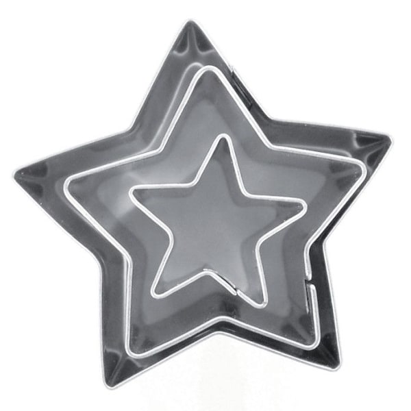 udstikkere metal Stjerne 3 stykker