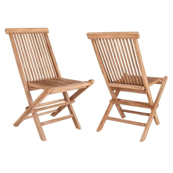 4 Teak-puutarituolia TOLEDO kastanj